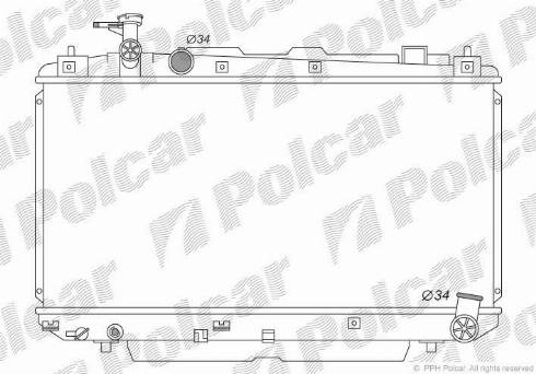 Polcar 8146083K - Radiators, Motora dzesēšanas sistēma autodraugiem.lv