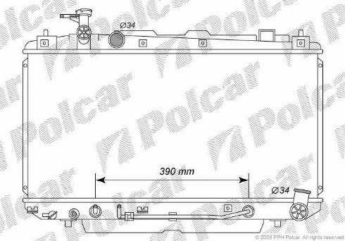 Polcar 8146082K - Radiators, Motora dzesēšanas sistēma autodraugiem.lv
