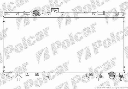 Polcar 8140081K - Radiators, Motora dzesēšanas sistēma autodraugiem.lv