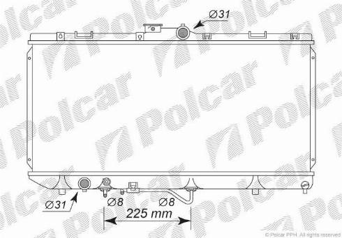 Polcar 814008-2 - Radiators, Motora dzesēšanas sistēma autodraugiem.lv