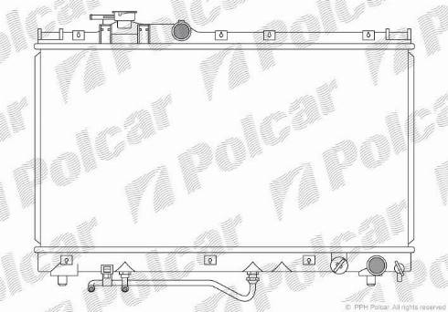 Polcar 815608-2 - Radiators, Motora dzesēšanas sistēma autodraugiem.lv