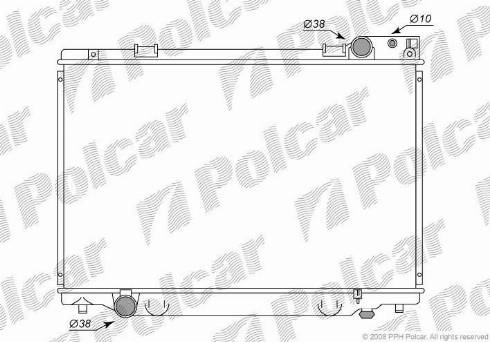 Polcar 8150081K - Radiators, Motora dzesēšanas sistēma autodraugiem.lv