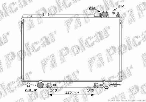 Polcar 8150082K - Radiators, Motora dzesēšanas sistēma autodraugiem.lv