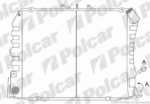 Polcar 816508-2 - Radiators, Motora dzesēšanas sistēma autodraugiem.lv