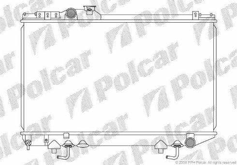 Polcar 816008-4 - Radiators, Motora dzesēšanas sistēma autodraugiem.lv