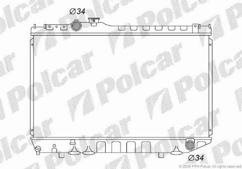 Polcar 8160081K - Radiators, Motora dzesēšanas sistēma autodraugiem.lv