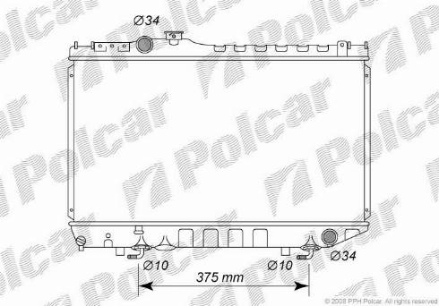 Polcar 8160083K - Radiators, Motora dzesēšanas sistēma autodraugiem.lv