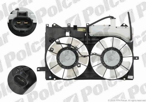 Polcar 816223W1 - Ventilators, Motora dzesēšanas sistēma autodraugiem.lv
