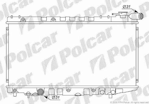 Polcar 8109085K - Radiators, Motora dzesēšanas sistēma autodraugiem.lv