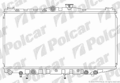 Polcar 8109086K - Radiators, Motora dzesēšanas sistēma autodraugiem.lv