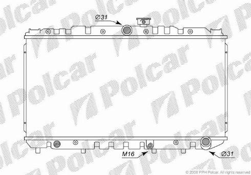 Polcar 8109083K - Radiators, Motora dzesēšanas sistēma autodraugiem.lv