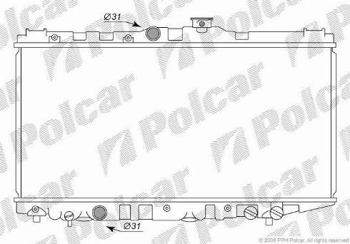 Polcar 810908-2 - Radiators, Motora dzesēšanas sistēma autodraugiem.lv