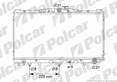 Polcar 8109087K - Radiators, Motora dzesēšanas sistēma autodraugiem.lv