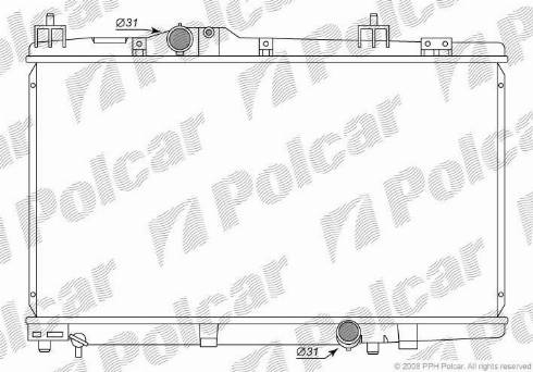 Polcar 8104081K - Radiators, Motora dzesēšanas sistēma autodraugiem.lv