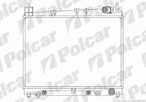 Polcar 810308-4 - Radiators, Motora dzesēšanas sistēma autodraugiem.lv