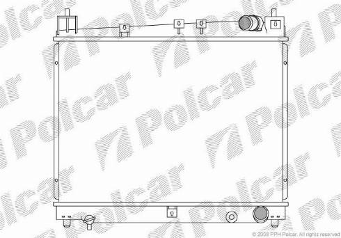 Polcar 810308-3 - Radiators, Motora dzesēšanas sistēma autodraugiem.lv