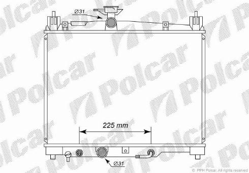 Polcar 8103082X - Radiators, Motora dzesēšanas sistēma autodraugiem.lv