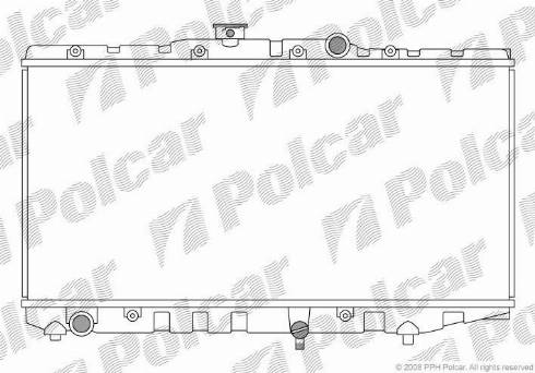 Polcar 8107081K - Radiators, Motora dzesēšanas sistēma autodraugiem.lv
