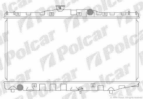 Polcar 810708-1 - Radiators, Motora dzesēšanas sistēma autodraugiem.lv