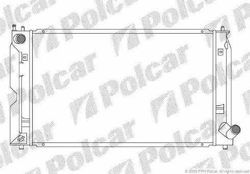 Polcar 8115083K - Radiators, Motora dzesēšanas sistēma autodraugiem.lv