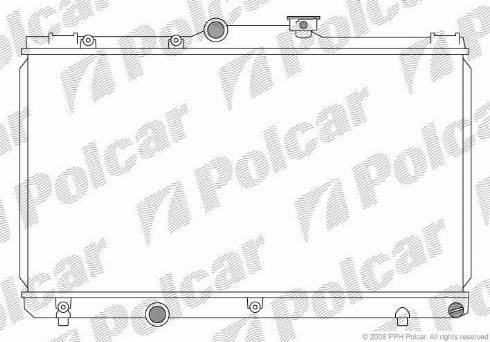 Polcar 8110081K - Radiators, Motora dzesēšanas sistēma autodraugiem.lv