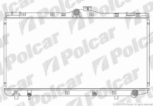 Polcar 8110083K - Radiators, Motora dzesēšanas sistēma autodraugiem.lv