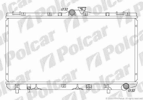 Polcar 811008-3 - Radiators, Motora dzesēšanas sistēma autodraugiem.lv
