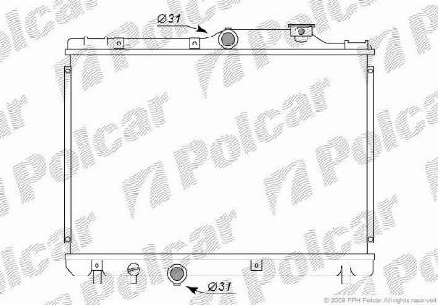 Polcar 8111082K - Radiators, Motora dzesēšanas sistēma autodraugiem.lv