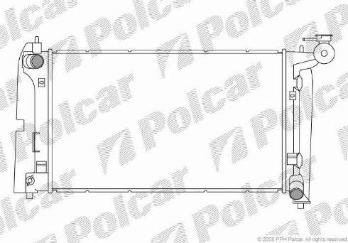 Polcar 811308-4 - Radiators, Motora dzesēšanas sistēma autodraugiem.lv