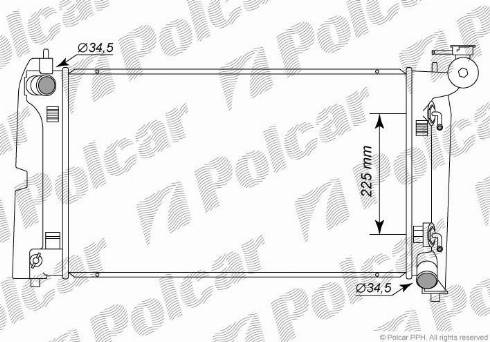 Polcar 811308-5 - Radiators, Motora dzesēšanas sistēma autodraugiem.lv