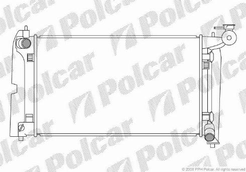 Polcar 8113081X - Radiators, Motora dzesēšanas sistēma autodraugiem.lv