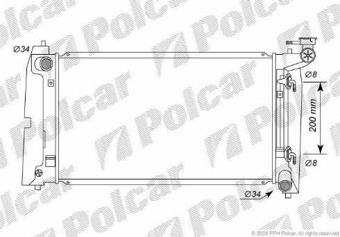 Polcar 811308-3 - Radiators, Motora dzesēšanas sistēma autodraugiem.lv