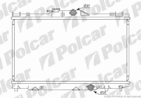 Polcar 8112081K - Radiators, Motora dzesēšanas sistēma autodraugiem.lv