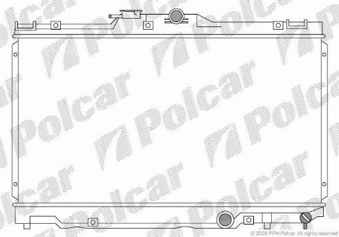 Polcar 811208-1 - Radiators, Motora dzesēšanas sistēma autodraugiem.lv