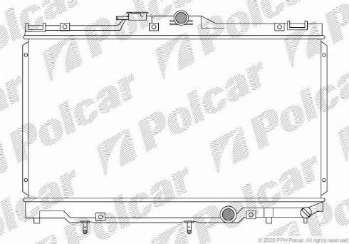 Polcar 811208-2 - Radiators, Motora dzesēšanas sistēma autodraugiem.lv