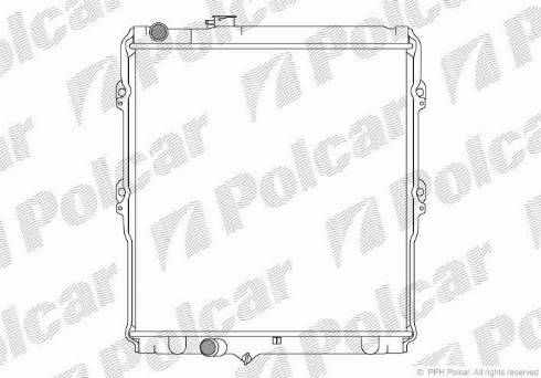 Polcar 818008-2 - Radiators, Motora dzesēšanas sistēma autodraugiem.lv