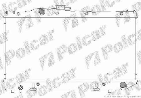 Polcar 8139081K - Radiators, Motora dzesēšanas sistēma autodraugiem.lv