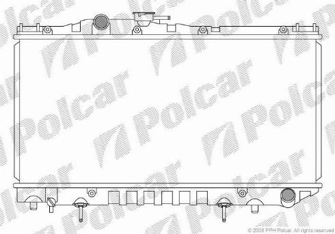 Polcar 813908-2 - Radiators, Motora dzesēšanas sistēma autodraugiem.lv