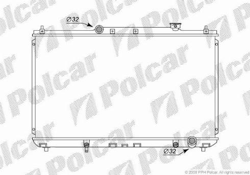 Polcar 8135081K - Radiators, Motora dzesēšanas sistēma autodraugiem.lv