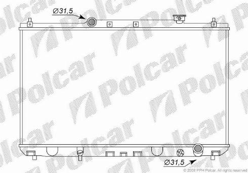 Polcar 813508-1 - Radiators, Motora dzesēšanas sistēma autodraugiem.lv