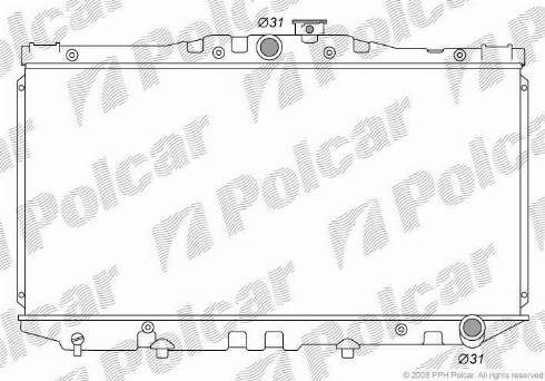 Polcar 8130082K - Radiators, Motora dzesēšanas sistēma autodraugiem.lv