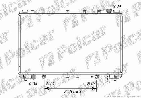 Polcar 813308-8 - Radiators, Motora dzesēšanas sistēma autodraugiem.lv