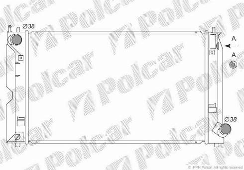 Polcar 8125084K - Radiators, Motora dzesēšanas sistēma autodraugiem.lv