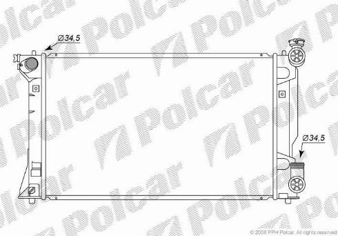 Polcar 8125081K - Radiators, Motora dzesēšanas sistēma autodraugiem.lv