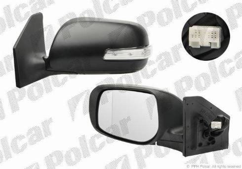 Polcar 8126514M - Ārējais atpakaļskata spogulis autodraugiem.lv