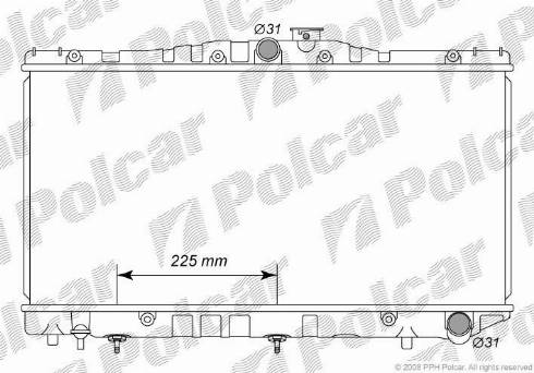 Polcar 812008-3 - Radiators, Motora dzesēšanas sistēma autodraugiem.lv