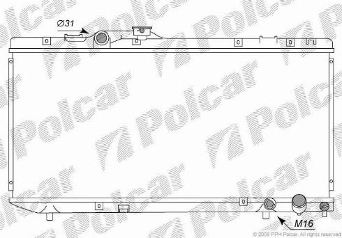 Polcar 8121081K - Radiators, Motora dzesēšanas sistēma autodraugiem.lv