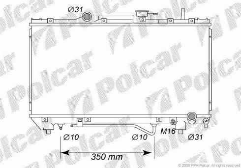 Polcar 8122084K - Radiators, Motora dzesēšanas sistēma autodraugiem.lv