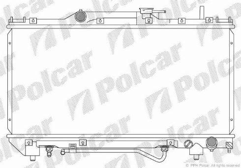 Polcar 812208-4 - Radiators, Motora dzesēšanas sistēma autodraugiem.lv