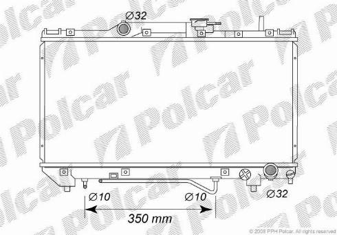 Polcar 812208-5 - Radiators, Motora dzesēšanas sistēma autodraugiem.lv